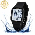 Original LASIKA Digital Watch for Men  LED Sports Watch  Water Resistant Men's Wrist Watch  Square Digital Display  Alarm  Stopwatch  Silicone Strap  For Student & Casual Watch with Box. 