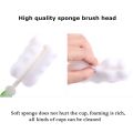 1PC Feeder Brush Foam Removable Sponge Baby Bottle Brush Newborn Feeding Milk Bottle Nipple Brush Cleaner Cleaning Tool Washing Tool. 