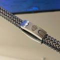 Silver-Colored Stainless Steel Men's Bracelet. 