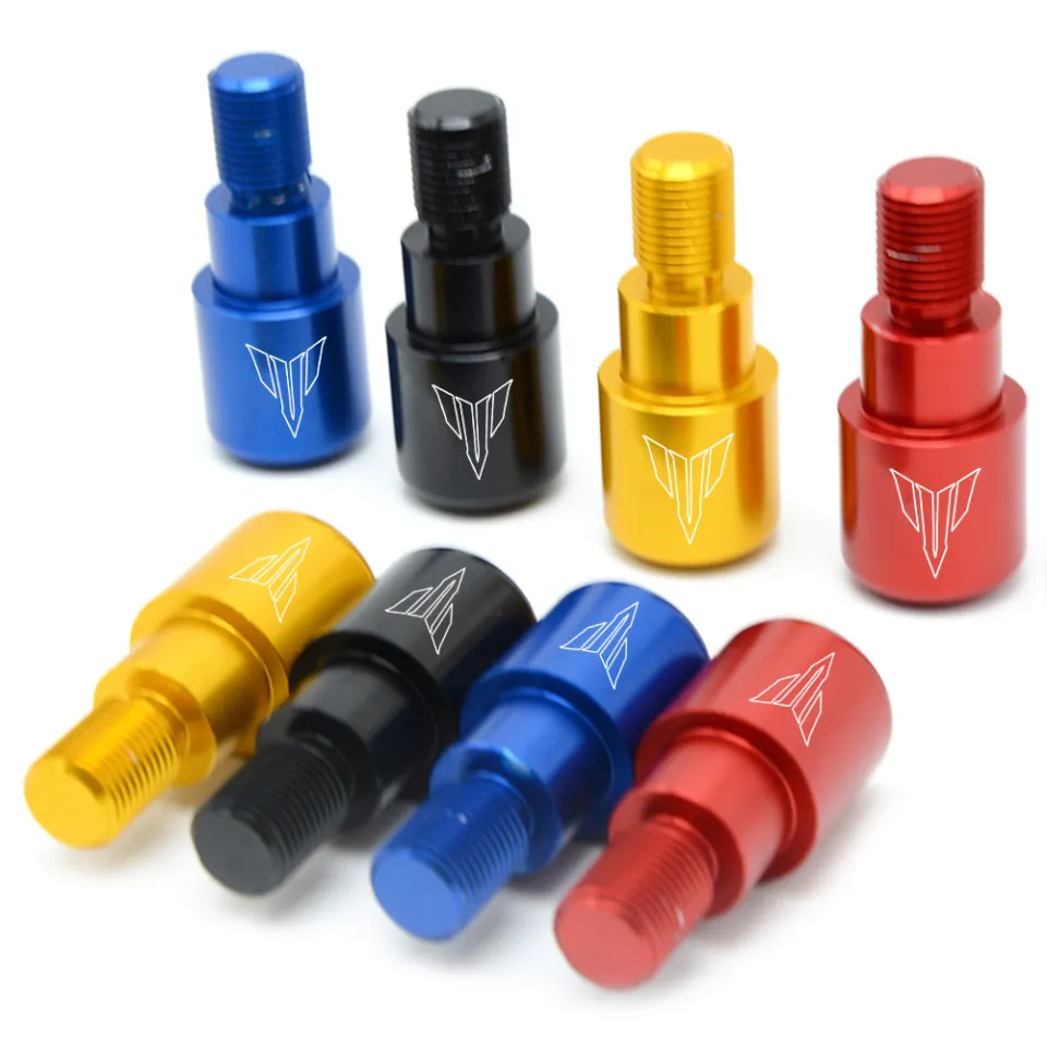 CNC Aluminum Bar End Caps For Yamaha MT07, MT09, XSR900, MT10 & More – Red/Blue/Black