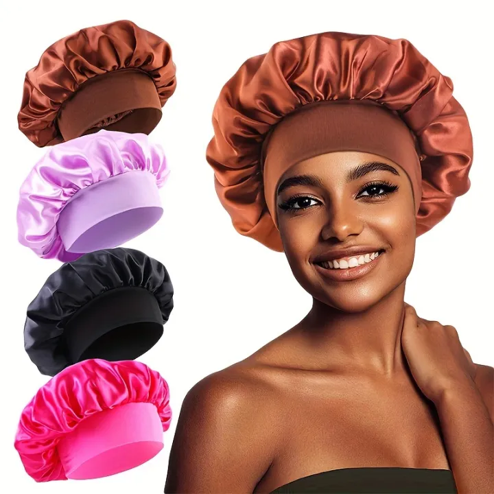 Satin%20Bonnet%20Silk%20Hair%20Bonnet%20for%20Sleeping,%20Sleep%20Bonnets%20for%20Women%20Large%20Wide%20Soft%20Band%20Sleep%20Cap%20for%20Curly%20Hair%20Braids%20-%20Image%204