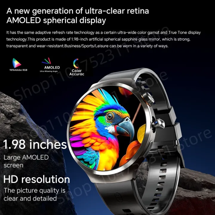 Dual%20System%20Android%2013.0%20Smartwatch%204G%205G%20LTE%20Smart%20Watch%20with%20210%C2%B0%20Rotary%20Camera%20WIFI%20Compass%201900Mah%20Battery%201.98inch%20-%20Image%204