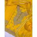 Full Heavy Chiffon (Yellow / Mayoun) Dress by Sumaiya’s Fashions. 