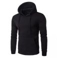 New Black Plain Hoddie For Mens Winter Choth Full Black Color Upper. 
