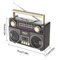 Retro Portable Multifunctional Radio USB Charging TF Card Player with AUX AM/FM/SW Bands for Family Gatherings And Outings. 