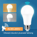 2pc LED Sensor Radar Light Bulb 6W 9W 12W 15W 18W 20W Smart LED Lamp E27 220V Motion Sensor Auto OFF/ON Cold Warm white for home. 