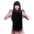 26 wide hair with 60 black hair with 5 Clips. easy to stick, good.. 