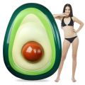 Water toys inflatable floating bed inflatable toy avocado  floating row PVC beach ball water toy Avocado floating mat. 