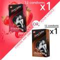 KS Condom Choice pack - Strawberry, or Chocolate | 10 Condoms per Pack. 