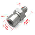 Stainless Steel Brake Line Adapter 3AN Male to M10x1. 0 Female Metric Inverted Flare.