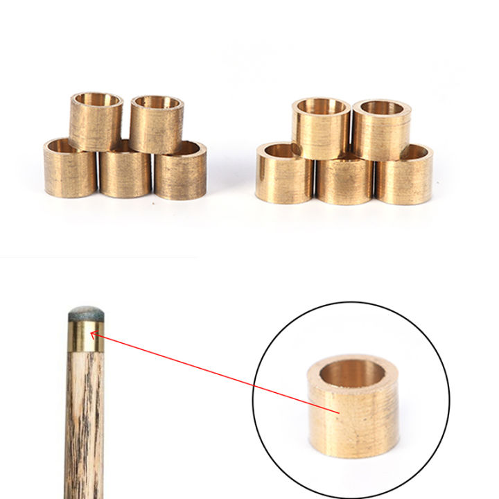 5pcs billiards snooker copper ferrule brass snooker pool cue ferrules cue repair