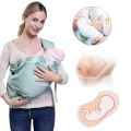 Baby Wrap Newborn Sling Dual Use Infant Nursing Cover Carrier Mesh Fabric Breastfeeding Carriers Up To 130 Lbs (0-36M). 