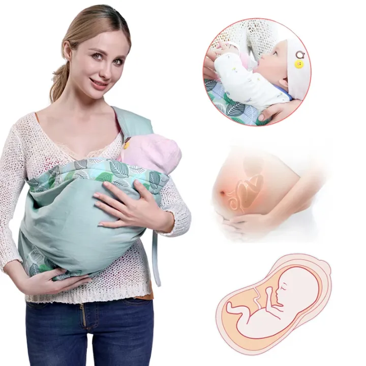 Baby%20Wrap%20Newborn%20Sling%20Dual%20Use%20Infant%20Nursing%20Cover%20Carrier%20Mesh%20Fabric%20Breastfeeding%20Carriers%20Up%20To%20130%20Lbs%20(0-36M)%20-%20Image%204