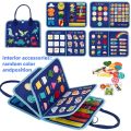 Toddler Busy Board - Montessori Toys , Educational Learning Sensory Busy Book, Airplane Car Travel Activities Toy.