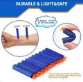 LHot Fire Gunn Bullett Soft Foam Dart for Nerf Gunn Refill Sticky Head Darts for Nerf N-Stike Elite Gunns (Multicolor) - Pack 10/20/60/100/200  Pcs, Kids. 