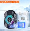 SL31 Mobile phone back clamp radiator TEC cooler with temperature display, cooling fan for iPhone Samsung Android phone games. 