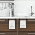 Towel Rod Steel Metal Wire Over Cabinet Towel Rack Storage Organizer Bathroom Door Hanging Towel Rack Punch-free Rag Hanger. 