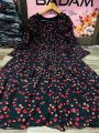 Floral chiffon frock. 