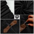 Velvet Hooded Cloak Medieval Renaissance Cape with Hood for Men Women Halloween Costume.