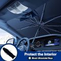 Car Windshield Sun Shade Umbrella - Foldable Car Umbrella Sunshade Cover UV Block Car Front Window (Heat Insulation Protection) for Auto Windshield Covers Trucks Cars (Large). 