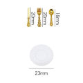 Miniature Tableware Mini Ceramic Plate Alloy Fork Spoon Dollhouse Kitchen Food Furniture Toys DIY Doll House Accessories Kid Toy. 