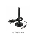 Portable TV Antenna 300cm Coax Cable Indoor Outdoor Digital HD Freeview Aerial DVB-T DVB-T2 DAB Plug and Play for Smart TV. 