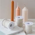 50m&61m Cotton Candle Wick 21-45 Thread Low Smoke ECO-friendly Wicks DIY Making Tool Whole Roll Roller Degrease Candles Wick. 