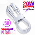 Original 20W PD USB Type C to Lighting Fast Charger Cable For Apple iPhone 14 13 12 11 Pro Max X XR 8 7 Plus iPad Data Sync Line.
