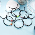 Football Baseball Basketball Charm Bracelet for Men Women Simple Adjutable Black Rope Braided Bracelet Boys Sports Lover . 