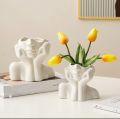 Nordic style girl head shaped vase, flower vase, home decor. 