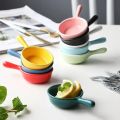 Creative Mini Ceramic Discretionary Dish Japanese Tableware Seasoning Dish Handle Dish Soy Sauce Vinegar Sushi Dipping Plate. 
