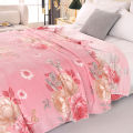 1pc Floral Style Warm Bedspread Fleece Blanket Plaid Travel Shawl Sofa Nap Blanket Home Bedsheet Manta 70X100cm Suitable For Pet. 