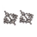 10 pc Antique Silver Tibetan Style Rhombus Chandelier Component Links for Dangle Earring Making Lead Free and Cadmium Free. 