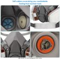7IN1 Gas Mask Painting Spray Respirator Sets 95% Dust Particle Filtration Organic Acid Ammonia Chemicals Proof Resin Work Safe. 