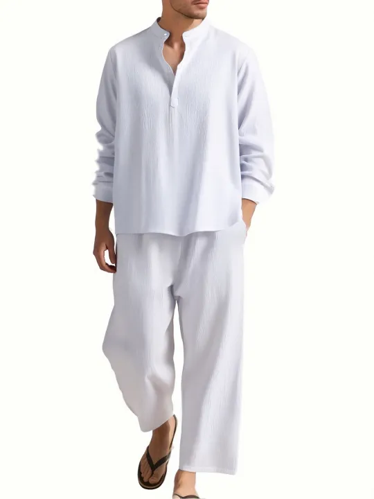 Men's%20Long%20Sleeve%20Shirt%20and%20Pants%20Suits%20Men%20Beach%20Wear%20Tracksuit%20Solid%20Color%20Shirts%20Sweatpants%20Hawaiian%20Vacation%20Men's%20Clothing%20-%20Image%202