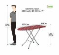 Ozone Extra Large Big Size Folding Ironing Board/Iron Table with Press Stand for Home. 