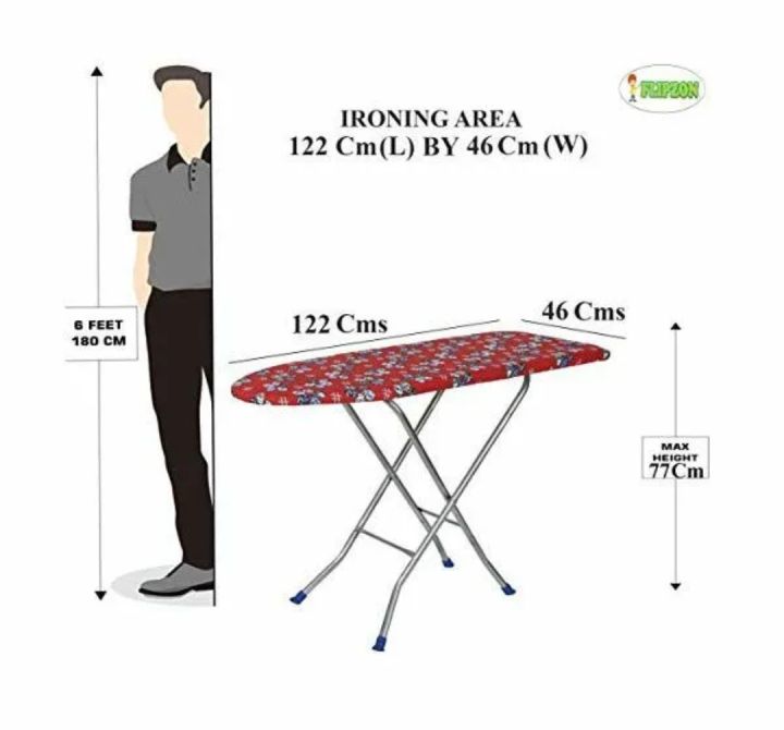Ozone Extra Large Big Size Folding Ironing Board/Iron Table with Press Stand for Home