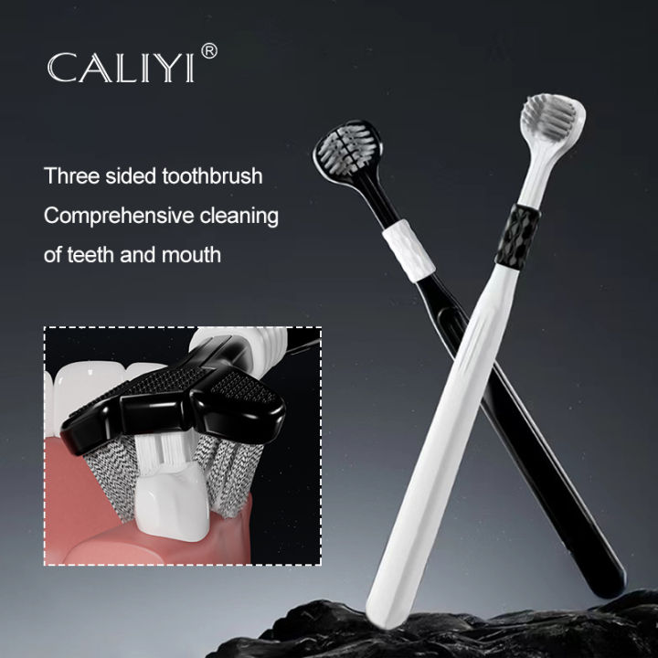 2pcs Toothbrush Three-sided Soft Bristle Teeth  Brushes Comprehensive Cleaning Family Toothbrushes Dental Oral Care