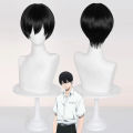 Tsujinaka Yoshiki Cosplay Wig Anime The Summer Hikaru Died Black Short Hair Halloween Festival Party Women Men Role Play.