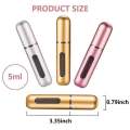 5ml Portable Perfume Refill Bottle – Mini Travel Spray Atomizer for Fragrance & Essential Oils. 