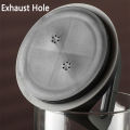 Coffee Beans Vacuum Sealed Tanks Kitchen Food Storage Clear Glass Container Tea Moisture-proof Canister Home Fresh Keeping Cans. 