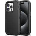 3IN1 PC+TPU Heavy Duty Rugged Armor Case for IPhone 16 15 14 11 Pro Max Plus 13/12 Mini XS/R 7/8 4/5G Back Clip OTT Cover Box.