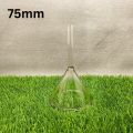 Glass Funnel 75mm 1 to 5 Pcs – Fluted 60° Angle Short Stem – Borosilicate Reusable Funnel for Laboratory, Classroom, Home, Essential Oil, Perfume, and DIY Use. 