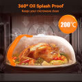 Large Microwave Splatter Cover BPA Free Microwave Oven Plate Food Cover Guard Lid with Adjustable Steam Vents Dishwasher Safe. 
