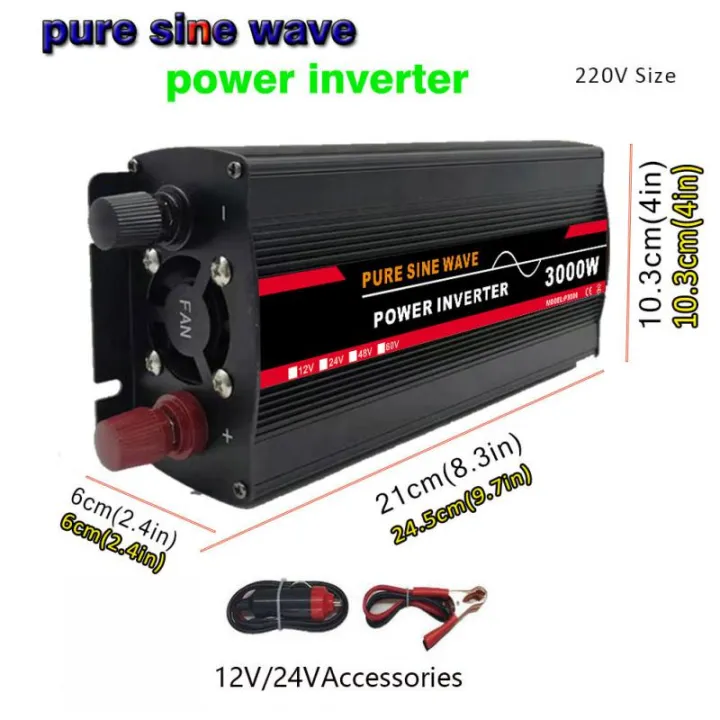 3000W%20Pure%20Sine%20Wave%20Power%20Inverter%20DC%2012v%2024v%20To%20AC%20220V%20For%20Solar%20Panel/Home/Outdoor/RV/Camping%20Wave%20Power%20Inverter%20with%20LED%20-%20Image%203