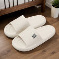 Soft Sole Eva Home Slippers Women Indoor Mute Non Slip Bathroom Slides Couple Lightweight Summer Beach Flip Flops Flat Sandals. 