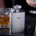 Tiartsian Outdoor Pure Titanium 100ml Mini Wine Bottle Whisky Wine Pot With Funnel Camping Hiking Ultralight Pocket Sake Flask.