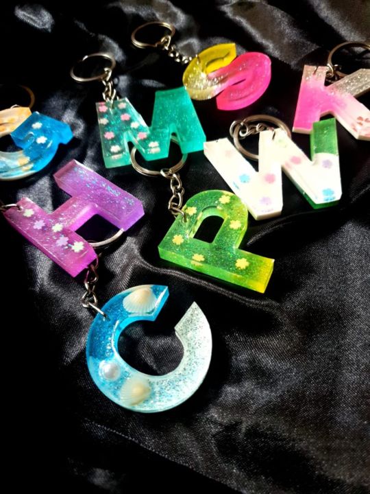 Resin Letter Key tags A to Z Gift Item Keytags | Daraz.lk