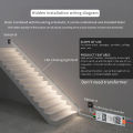 24V 400W 2in1 Stair Light Controller Kit 5M 10M 15M COB Running Water Flow Strips PIR Motion Sensor Staircase Lighting Controler. 