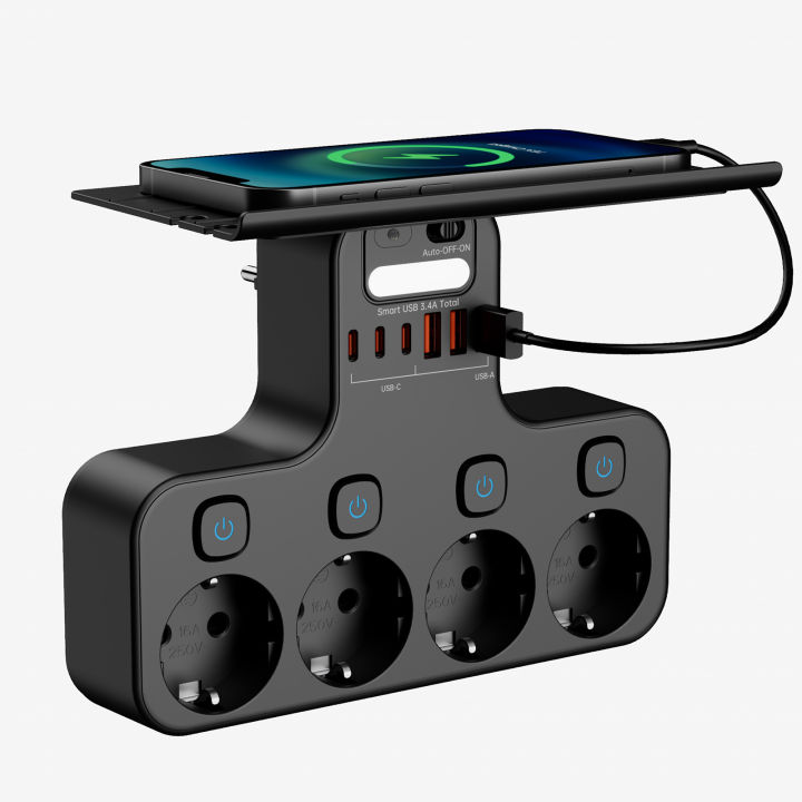 T%20Shape%20EU%20Plug%20Wall%20Power%20Strip%20Independent%20Switches%20Wall%20Mounted%20Socket%20Detachable%20Storage%20Tray%20Light%20Sensor%20Night%20Light%203%20USB%20-%20Image%202